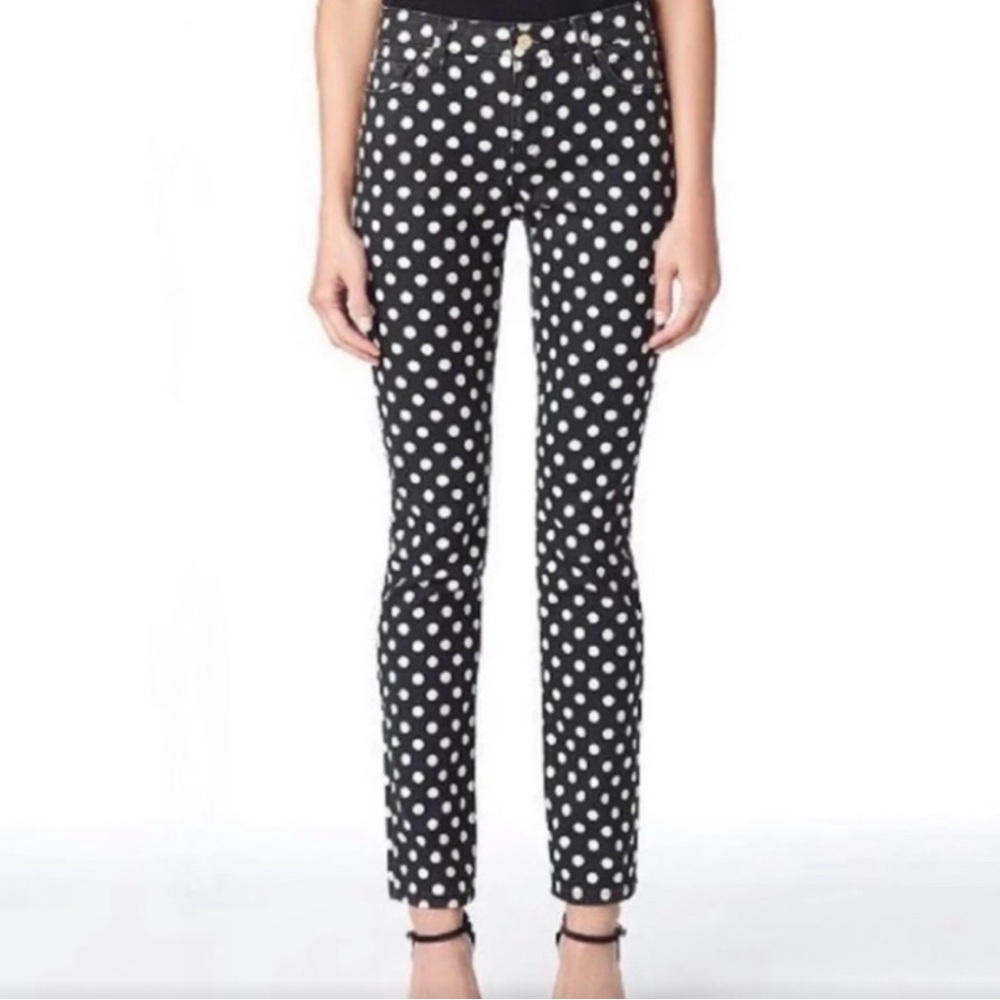 Kate Spade Size 25 polka dot jeans